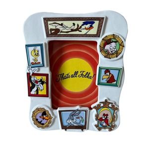 Warner Bros‎ Vintage 1989 Looney Tunes Ceramic Picture Photo Frame